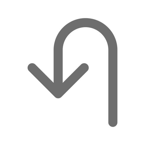 Vector U-turn Icon