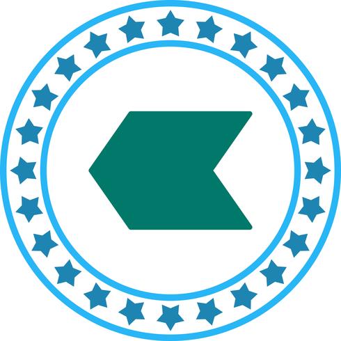 Icono de flecha izquierda vector