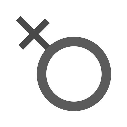 Vector icono de signo femenino