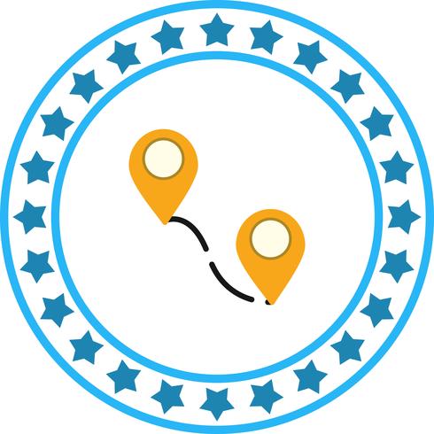 Vector Route Icon