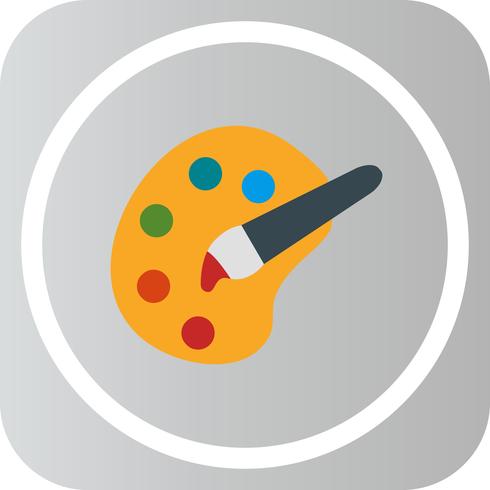 Vector icono de paleta de colores