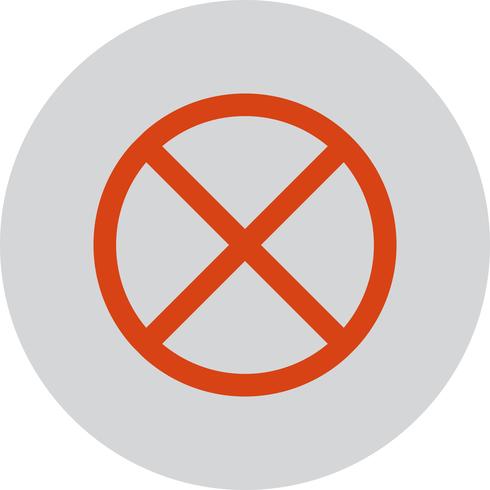 Vector de icono prohibido