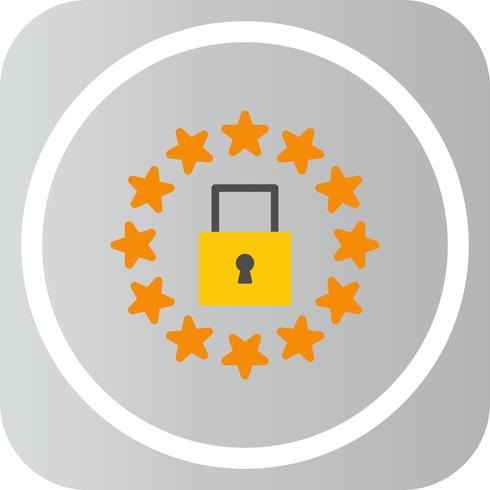 Vector GDPR Security Lock Icon
