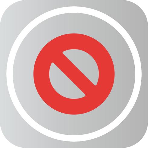 Vector de icono prohibido