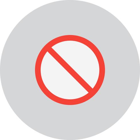 Vector de icono prohibido