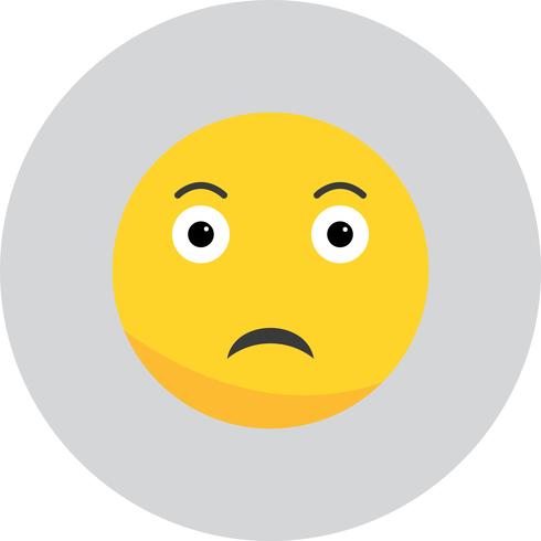 icono de emoji triste vector