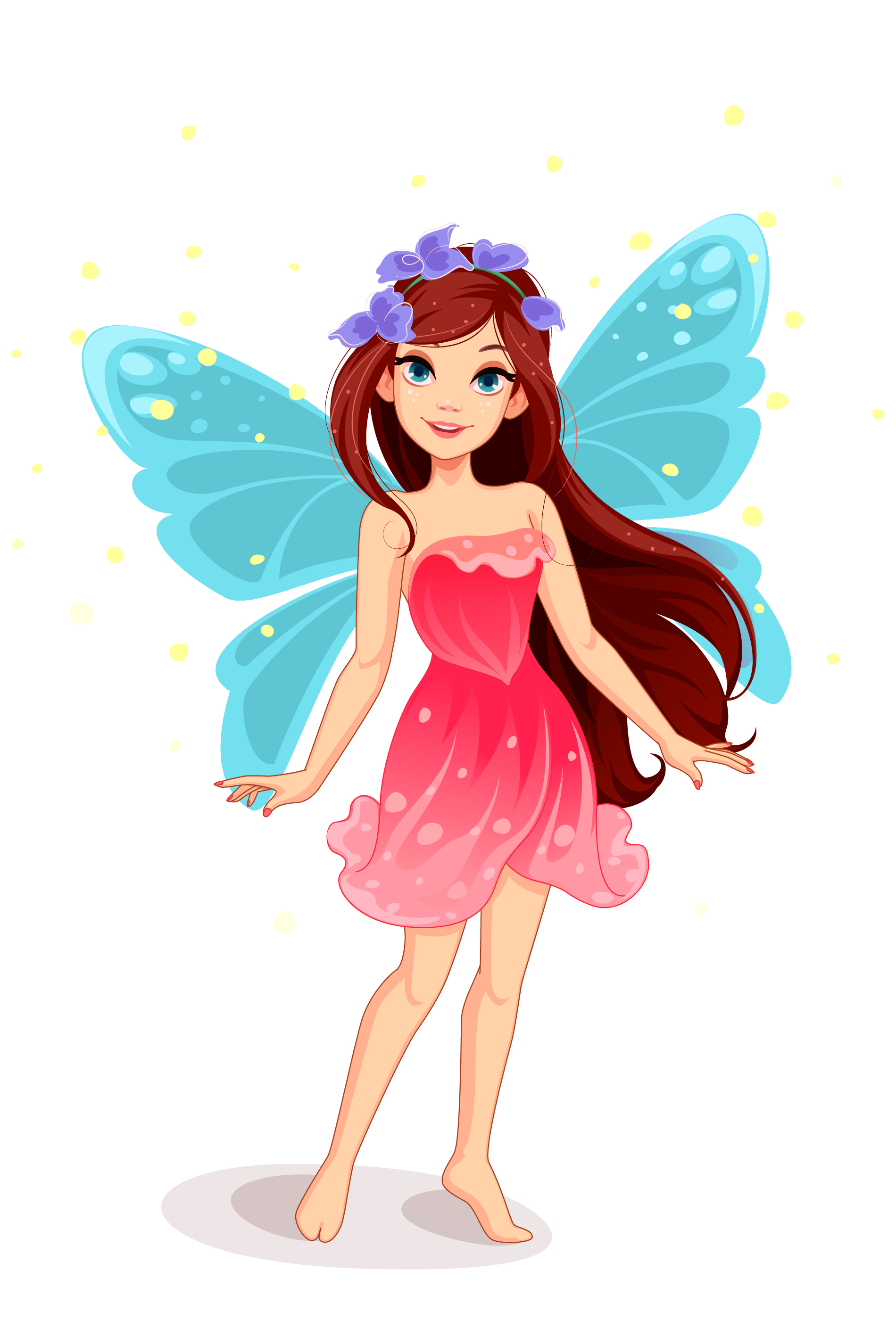 Cute little fairy vector 587463 Vector Art at Vecteezy