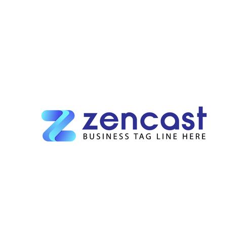 Z letter logo design vector