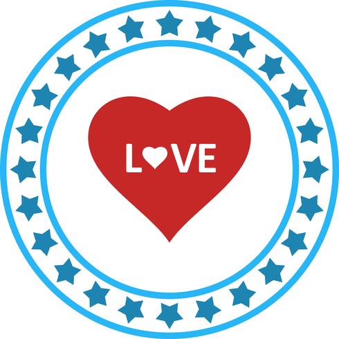 Icono del amor del corazón del vector