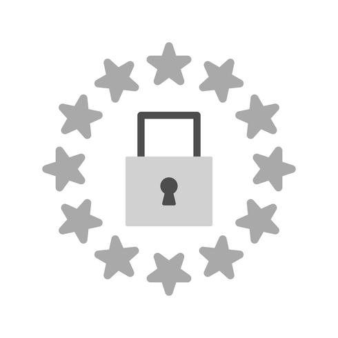  Vector GDPR Security Lock Icon