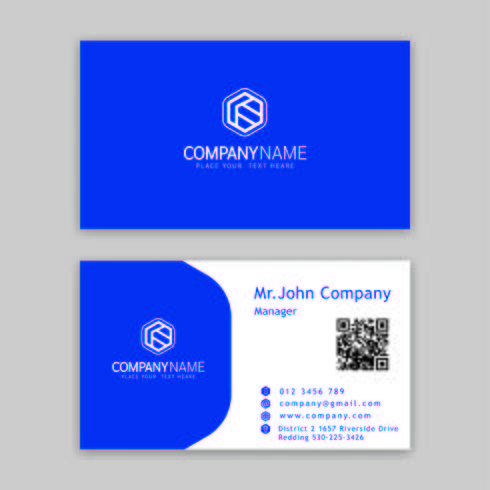 Modern business card template design vector