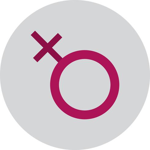 Vector icono de signo femenino