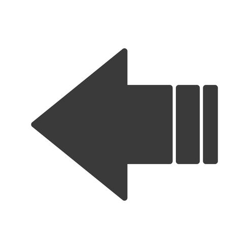 Vector LeftWard Arrow Icon