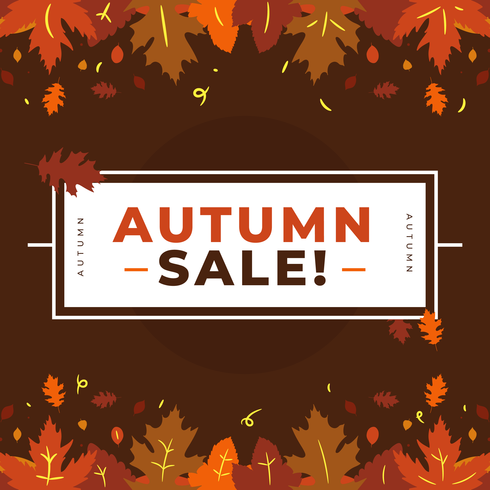 Vector de venta de otoño