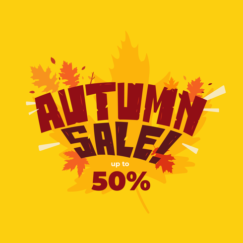 Autumn Sale Vector