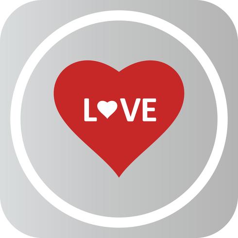 Icono del amor del corazón del vector