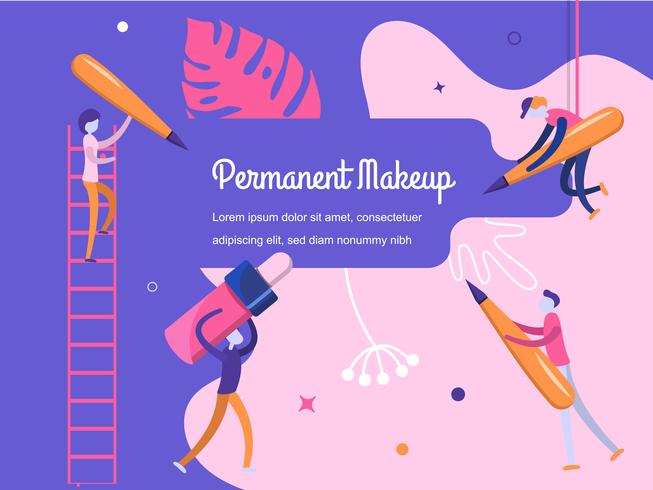 Makeup set vector