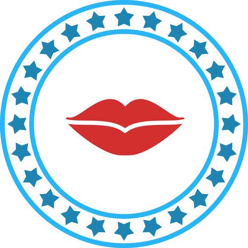 Vector icono de labios