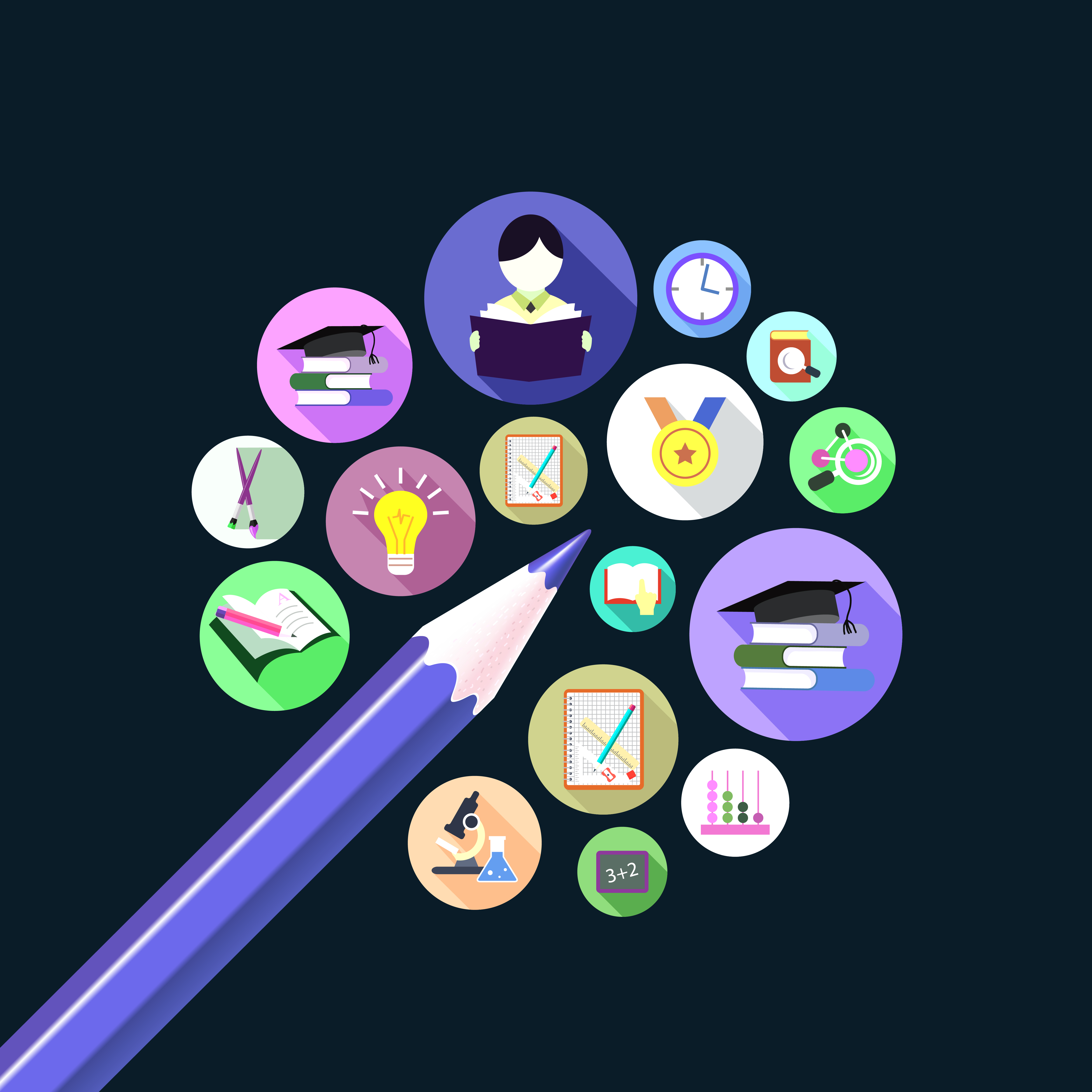 Flat illustration education concept 587990 Vector Art at Vecteezy