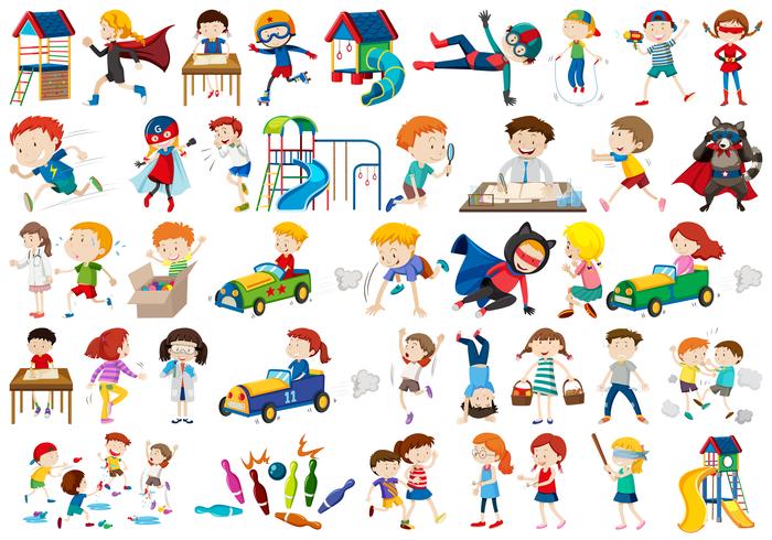 Set of playground tools vector