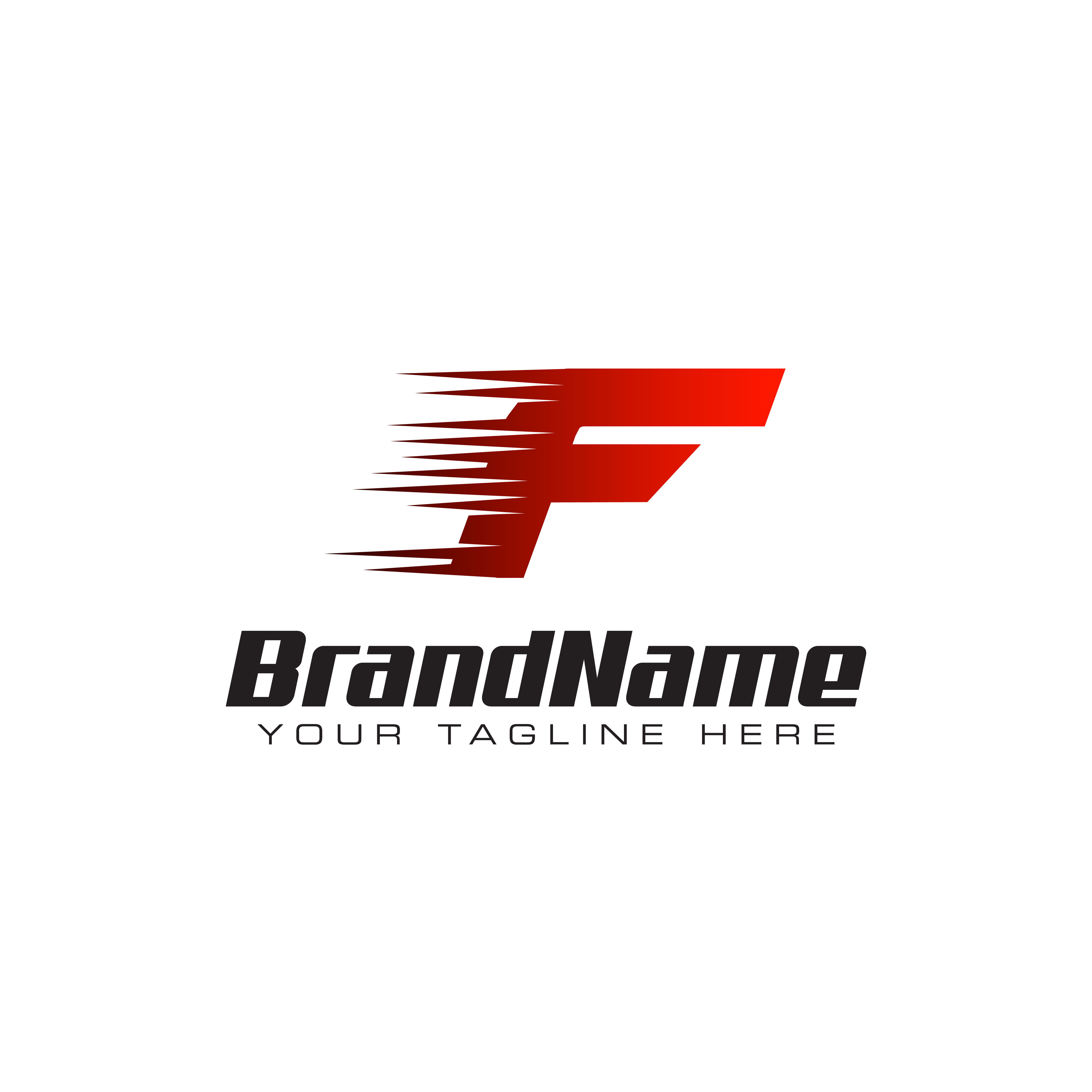Letter Initial F Speed Logo Design Template 588336 Vector Art At Vecteezy