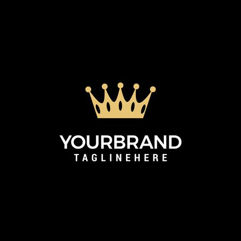 Creative Crown Concept Logo Design Template vector