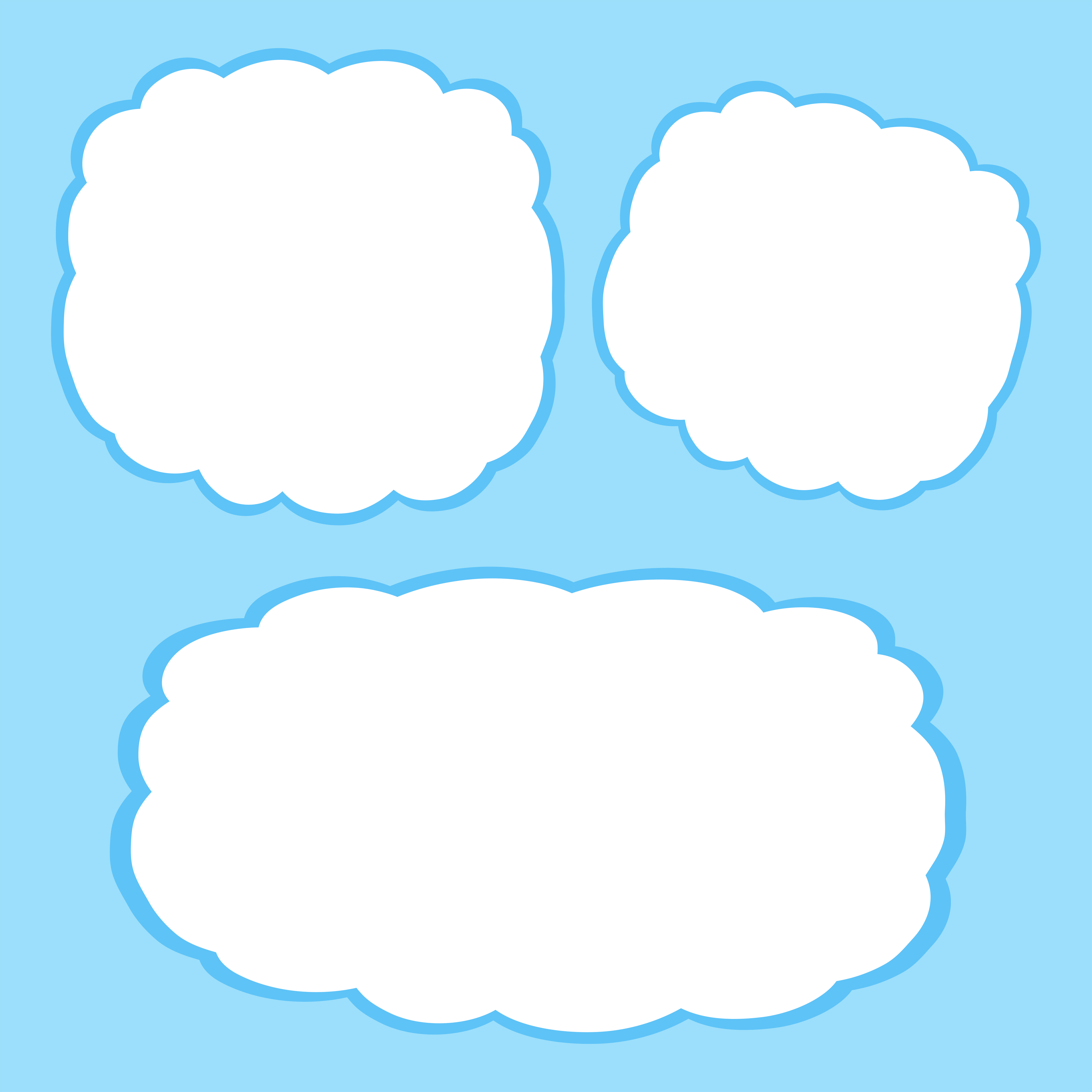 Blank clouds frame template 588341 Vector Art at Vecteezy