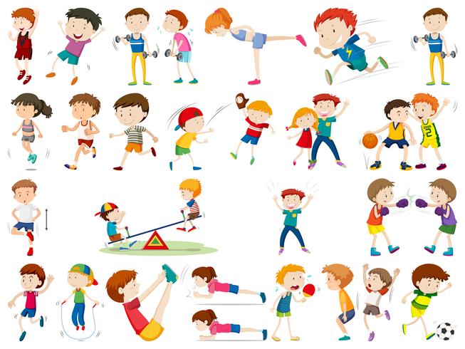 Set of exercise character vector