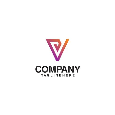 V Logo Monogram. Letter V Simple Clean Line Monogram Design. vector