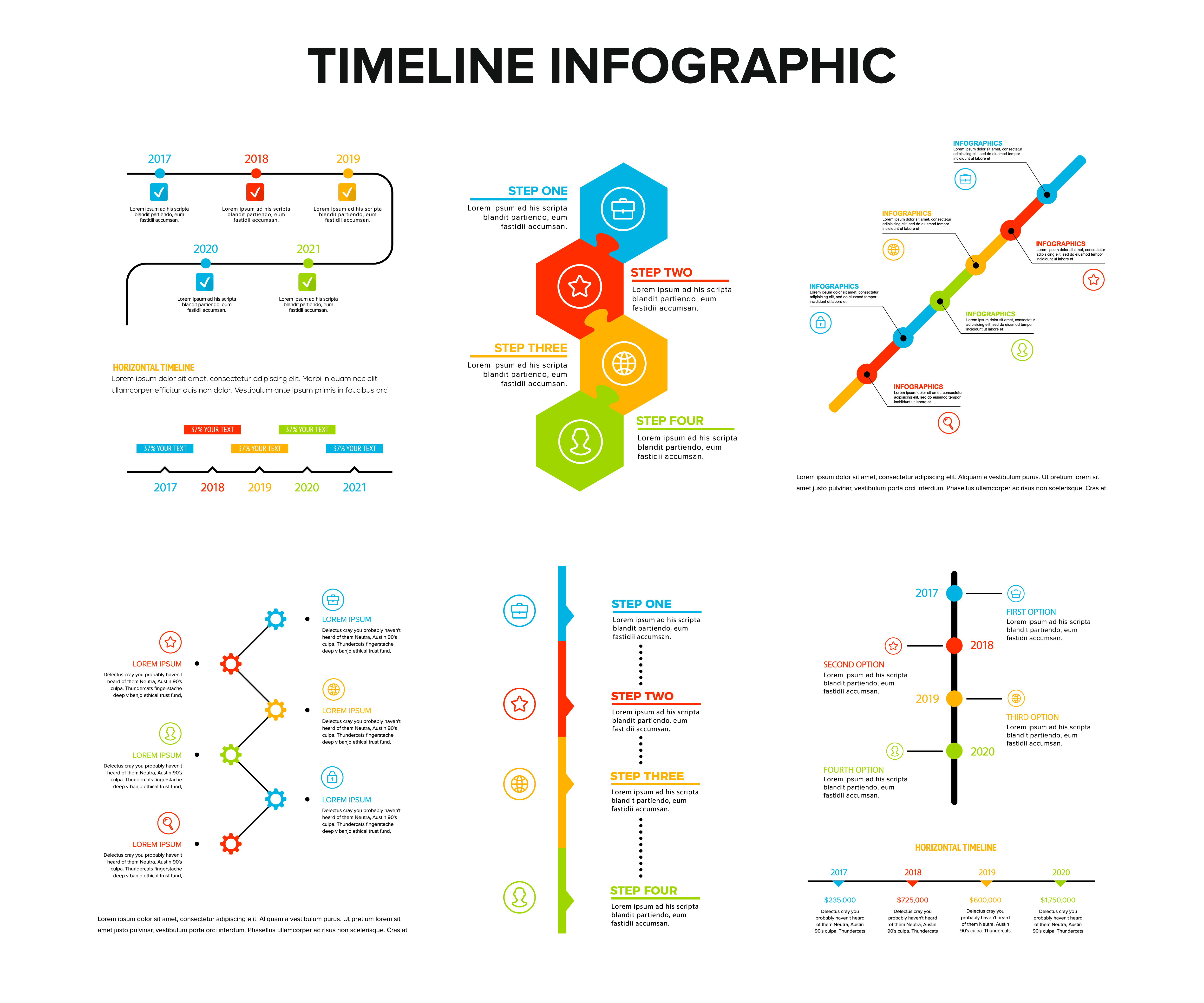 Timeline Chart Infographic