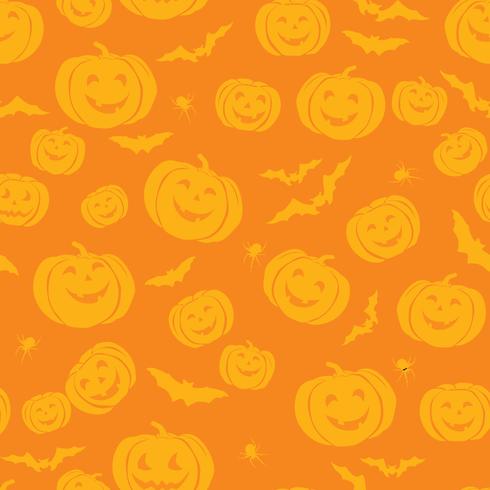 Happy Halloween seamless pattern. Holiday party background with  vector