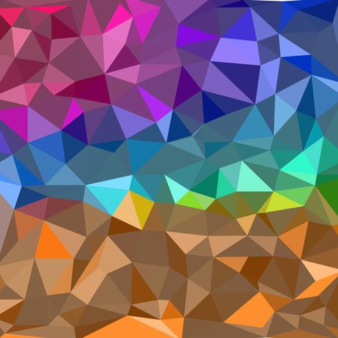 Fondo poligonal de formas geométricas abstractas de colores vector