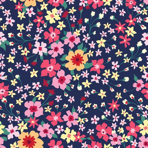 Floral seamless pattern. Flower background. Flourish wallpaper with flowers. vector