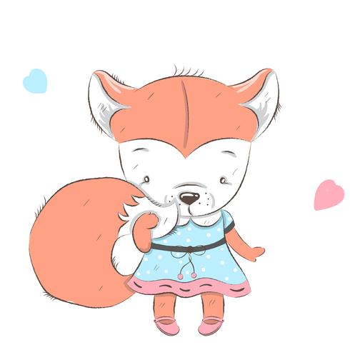 cute little Fox vector