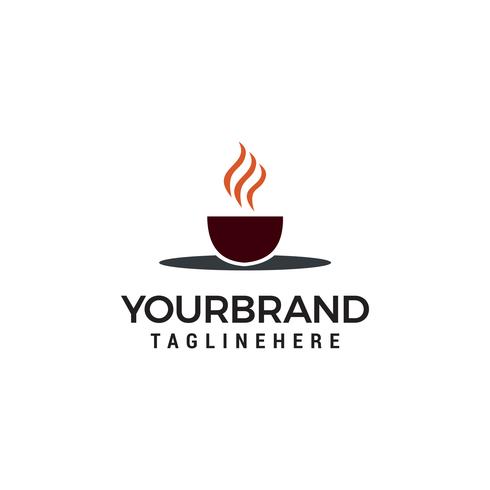 Coffee cup vector logo design template. Vector coffee shop labels.