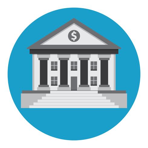 bank building vector icon