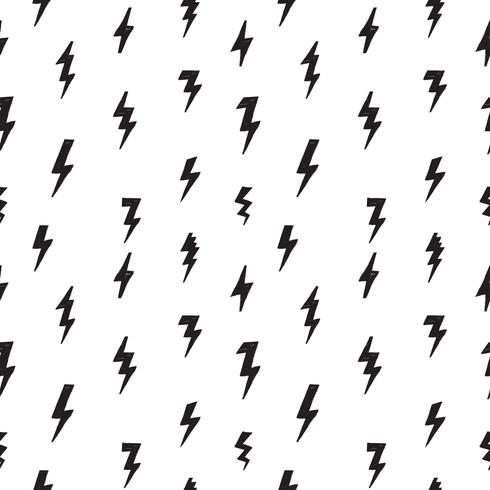 Lightning bolt seamless pattern. Grunge strike ornamental backgr vector