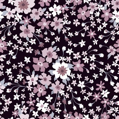 Floral seamless pattern. Flower background. Flourish wallpaper with flowers. vector
