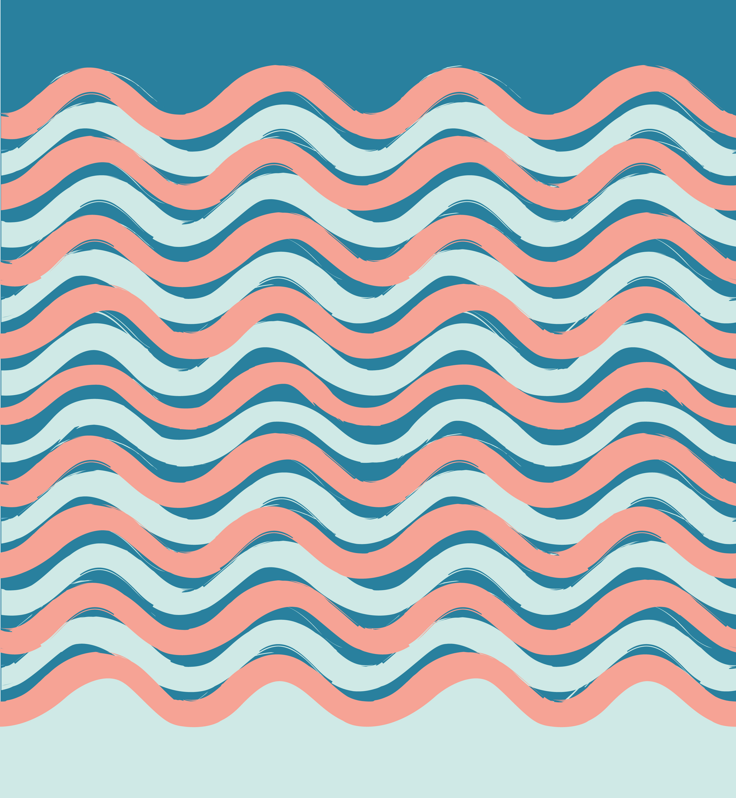 Abstract wave seamless pattern. Stylish geometric background. Wa 589028