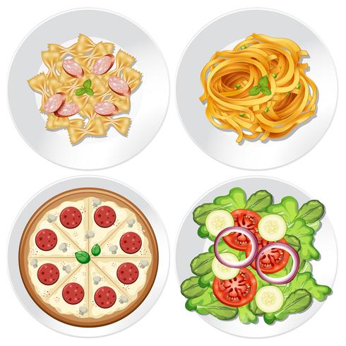 Set of healthy food vector