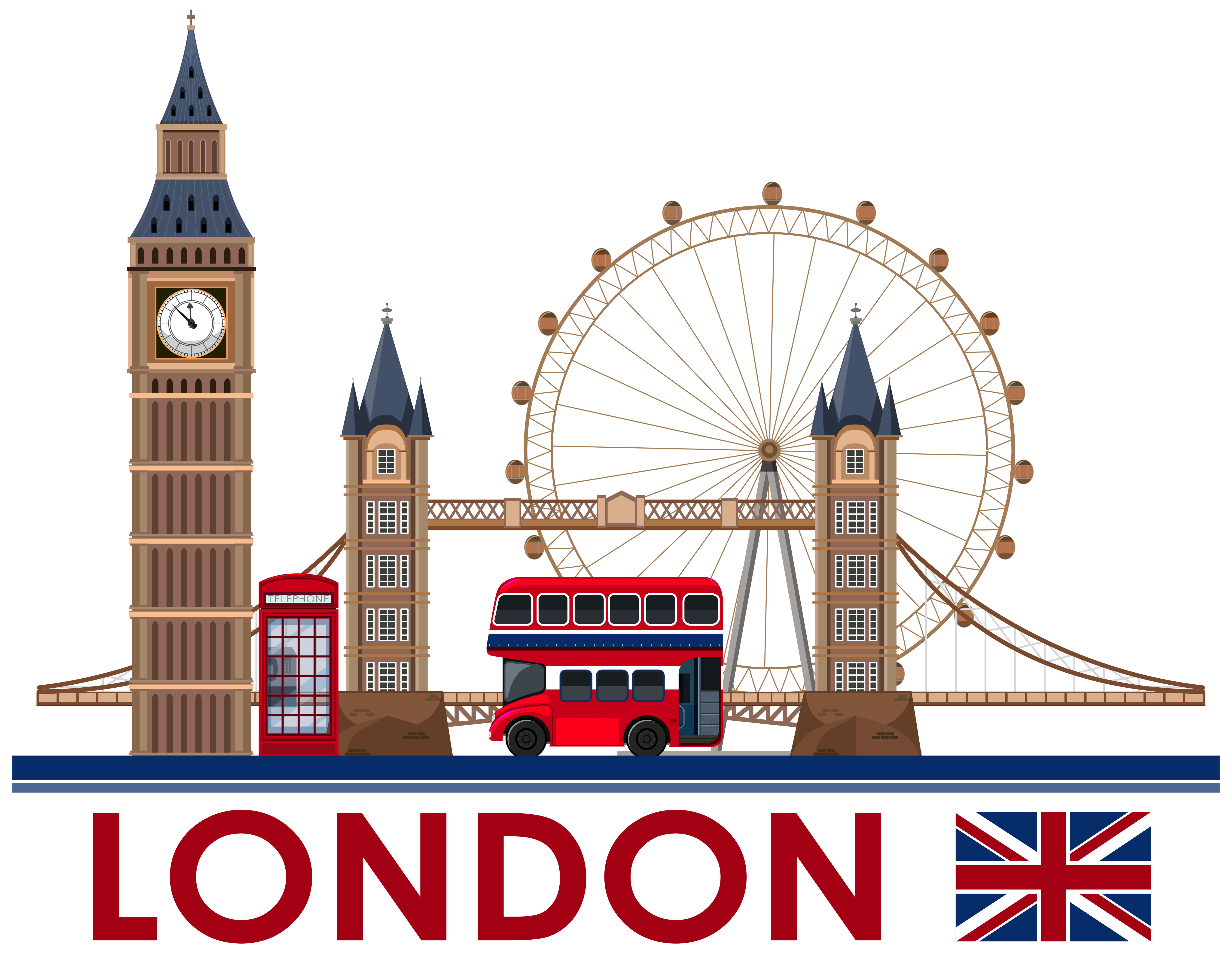 Download London Landmark on White Background - Download Free ...