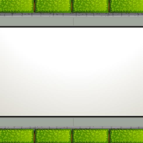 A note template garden theme vector