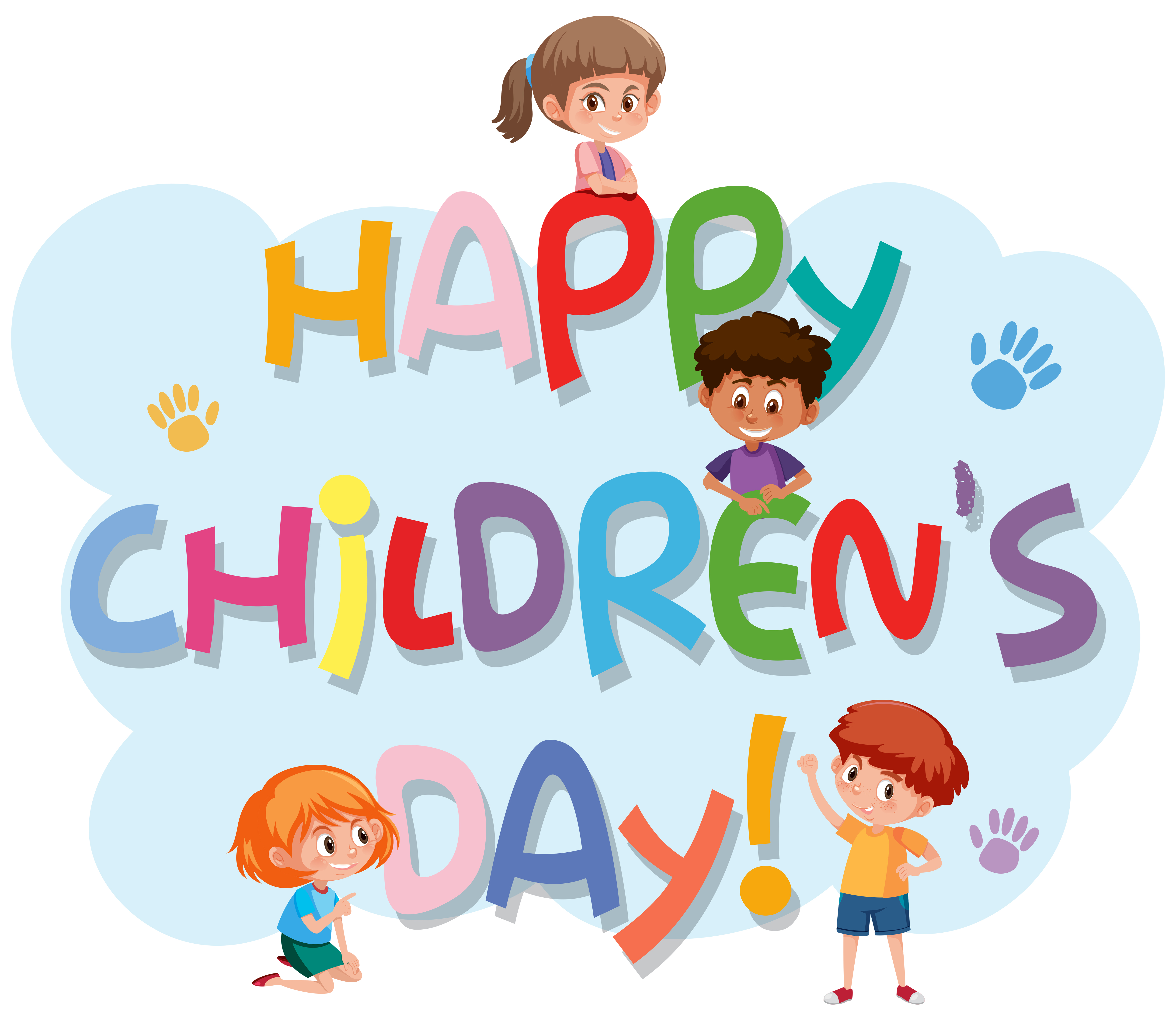 Happy children's day logo 589281 Vector Art at Vecteezy
