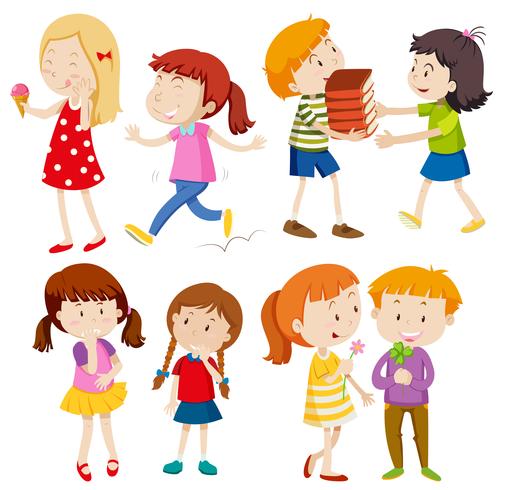 Set of children character vector