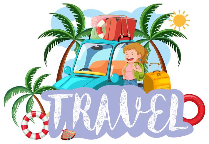 A travel icon on white background vector