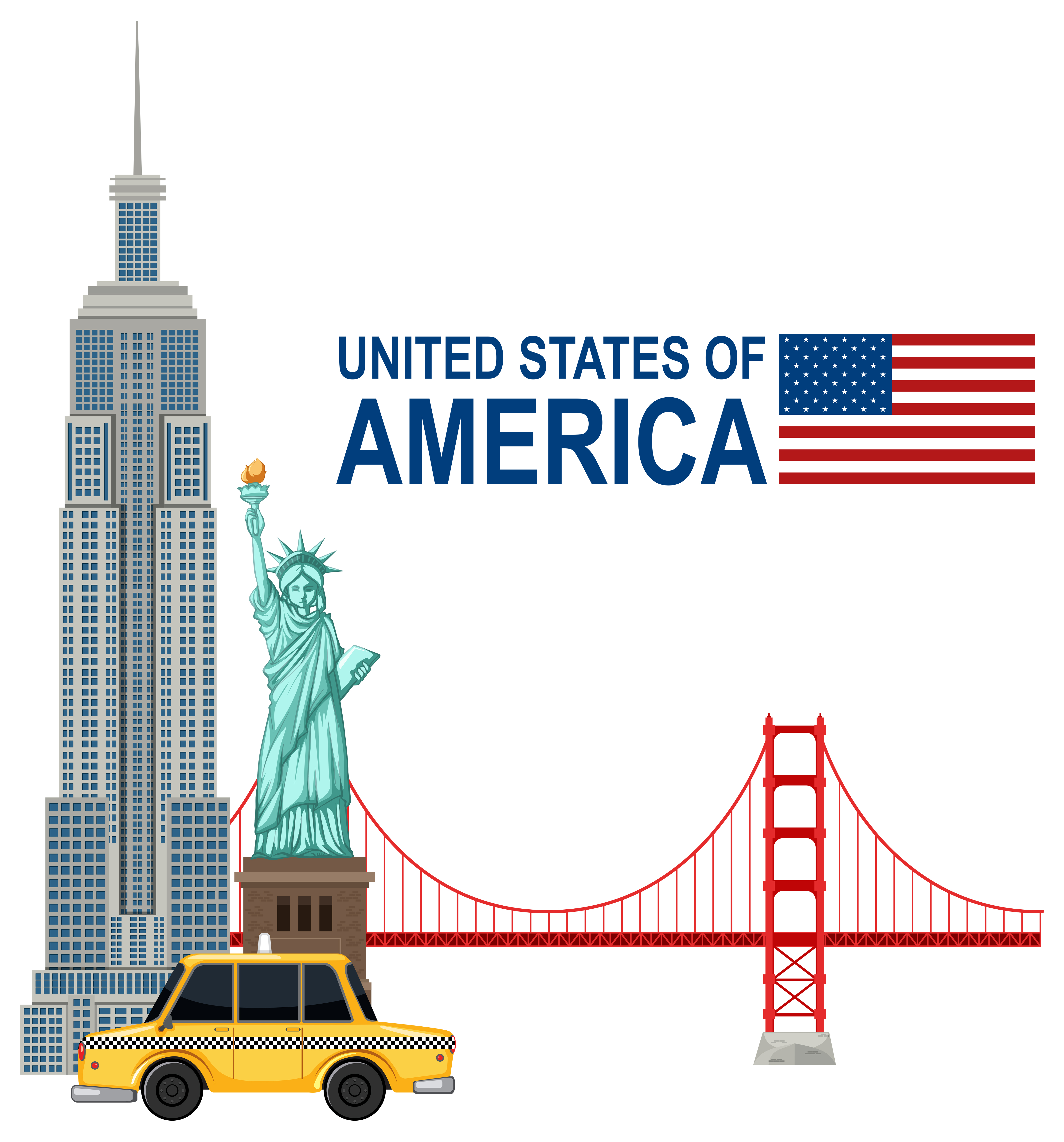 Download A Set of USA Landmark - Download Free Vectors, Clipart ...