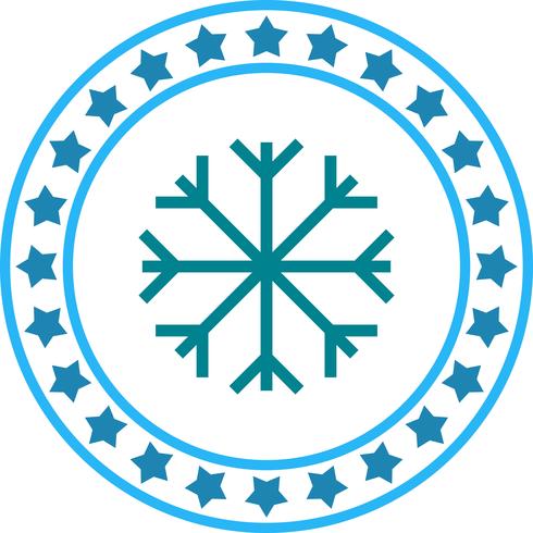 Vector icono de copo de nieve