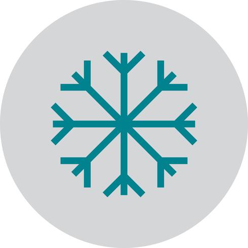 Vector icono de copo de nieve