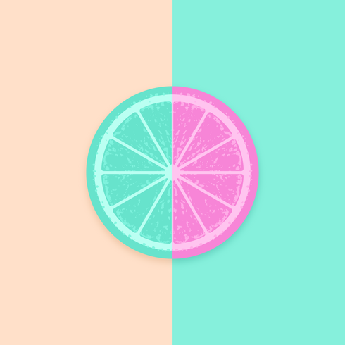 Fondo de Citrus Slice Vector Pop