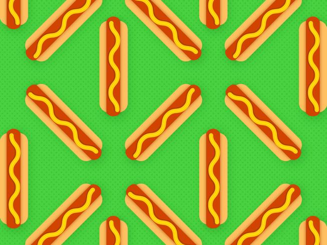 Hotdog Pop Vector Background